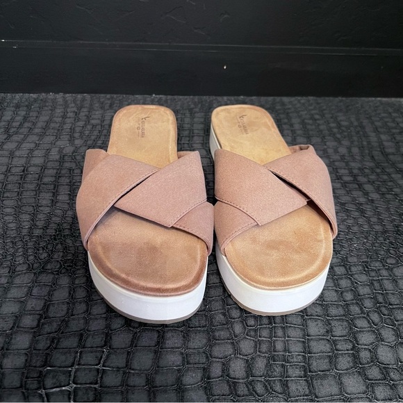 Koolaburra By UGG Womens Size 9 Color Beige/ White 
Platform Slide San-dals - Picture 7 of 7